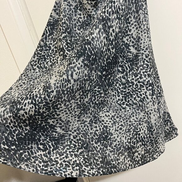 Vtg Y2K Express Silk Babydoll Dress Sz 0 Animal Print Whimsigoth Fairy Grunge - Picture 7 of 10